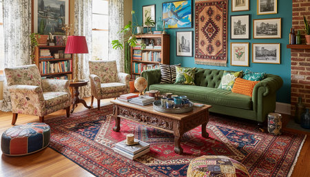 Living Area Interior Design Background