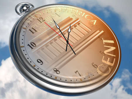 The relationship between time and money.Conceptual image.