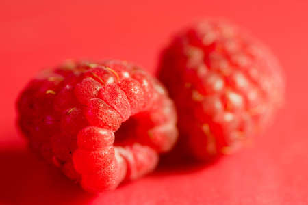 Close up of a raspberryの写真素材