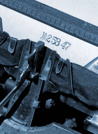 Part of an old typewriter