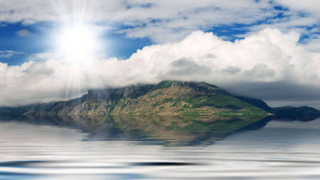 Summer sea landscapeの写真素材