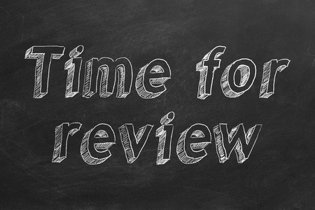 Time for reviewの写真素材
