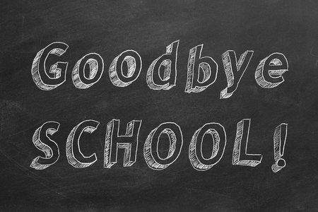 Goodbye School!の写真素材
