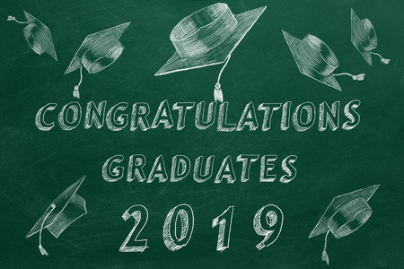 Congratulations graduates. 2019.の写真素材