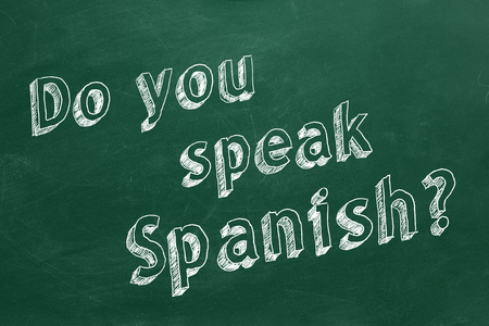 Do you speak Spanish?の写真素材
