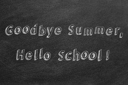 Goodbye Summer, Hello School!の写真素材
