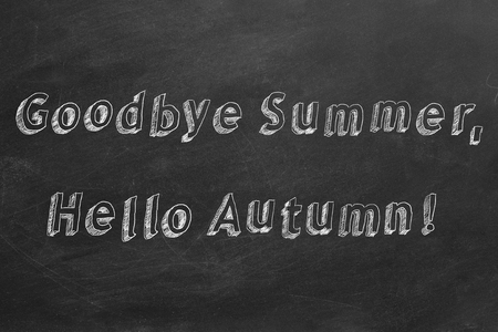 Goodbye Summer, Hello Autumn!の写真素材