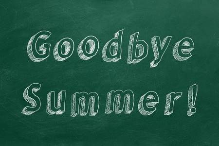 Goodbye Summer! Hand drawing text.の写真素材