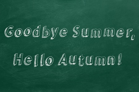 Goodbye Summer, Hello Autumn!の写真素材