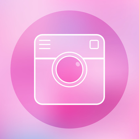Camera icon on blurred background.のイラスト素材