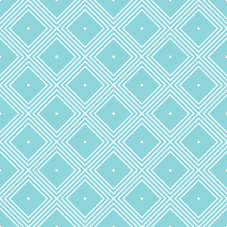 Seamless geometric pattern with rhombus and dots, abstract background.のイラスト素材