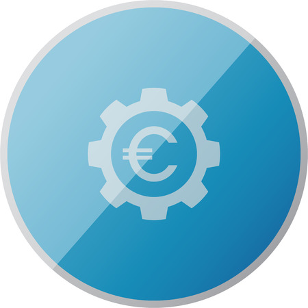 illustration of modern icon settingのイラスト素材