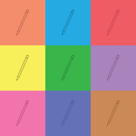 illustration of modern icon penのイラスト素材