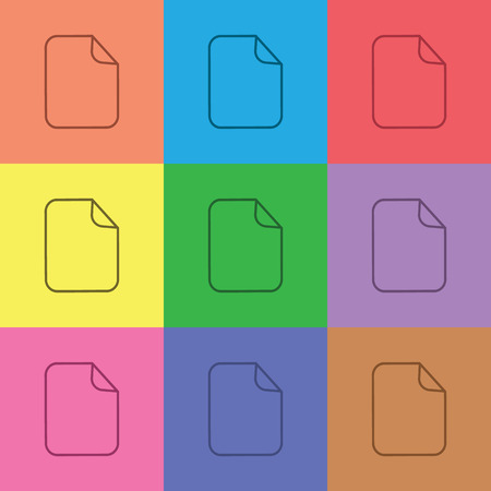 illustration of modern icon filesのイラスト素材