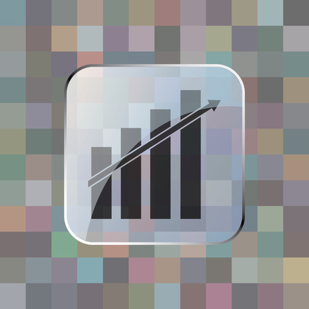 illustration of modern icon diagrameのイラスト素材