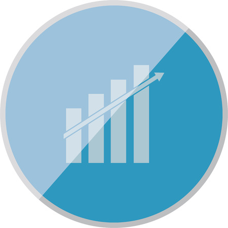illustration of modern icon diagrameのイラスト素材