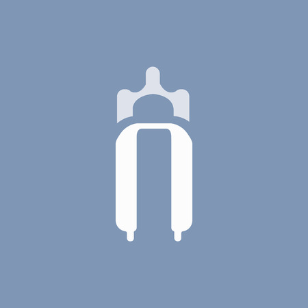 illustration of modern icon bike forks