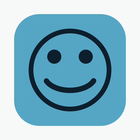 vector illustration of modern icon smileのイラスト素材
