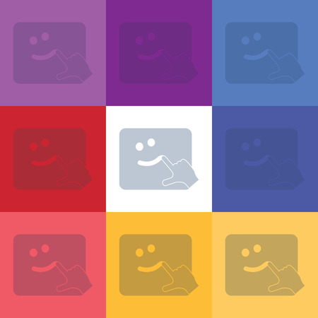 vector illustration of modern icon handmadeのイラスト素材