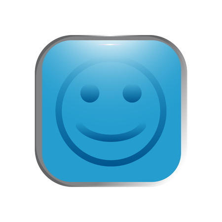 vector illustration of modern icon smileのイラスト素材