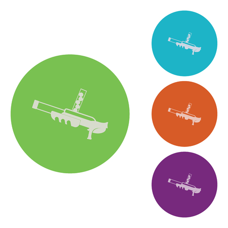 vector illustration of modern icon toy gunのイラスト素材