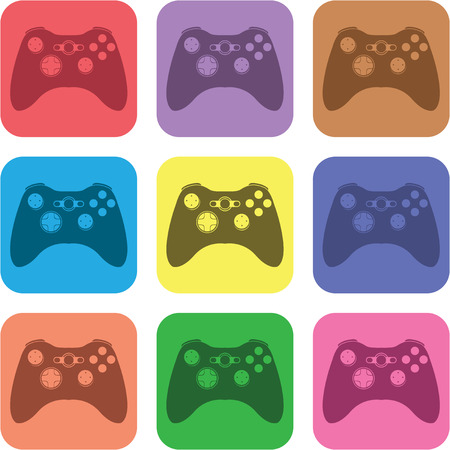 vector illustration of modern icon joystickのイラスト素材