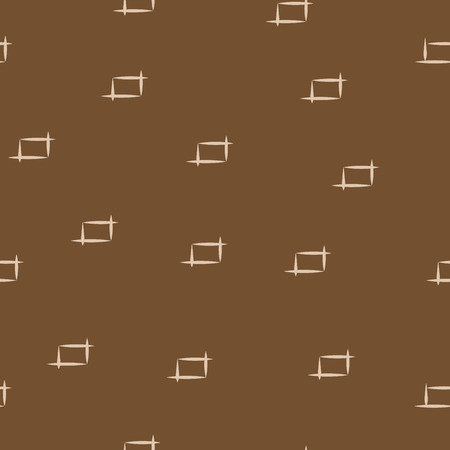 Rectangle beige seamless pattern.  Fashion graphic background design. Modern stylish abstract texture. Monochrome  template for prints, textiles, wrapping, wallpaper, website etc. VECTOR illustrationのイラスト素材