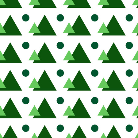 Circle and triangle seamless pattern.Fashion graphic background design. Modern stylish abstract texture. Colorful template for prints, textiles, wrapping, wallpaper, website etc. VECTOR illustrationのイラスト素材