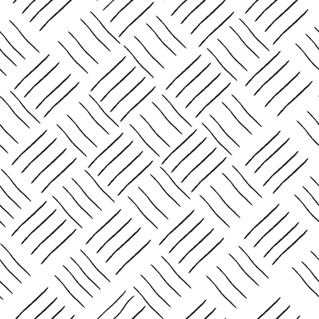 Line square geometric seamless pattern. Fashion graphic background design. Modern stylish abstract texture Monochrome template for prints, textiles, wrapping, wallpaper, website etc. VECTOR illustrationのイラスト素材