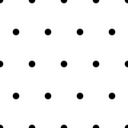 Polka dot black  seamless pattern. Fashion graphic background design. Modern stylish abstract texture. Monochrome template for prints, textiles, wrapping, wallpaper, website etc. VECTOR illustrationのイラスト素材