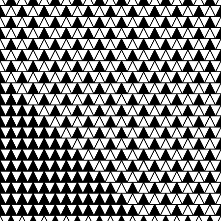 Triangle white seamless pattern. Fashion graphic background design. Modern stylish abstract texture. Monochrome   template for prints, textiles, wrapping, wallpaper, website etc. VECTOR illustrationのイラスト素材