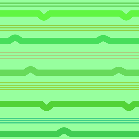 Wavy line green seamless pattern. Fashion graphic background design. Modern stylish abstract texture. Colorful template for prints, textiles, wrapping, wallpaper, website etc. VECTOR illustrationのイラスト素材