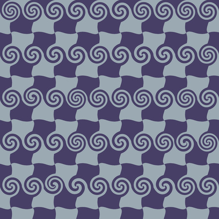 Square and spiral seamless pattern. Fashion graphic background design. Modern stylish abstract texture. Colorful template for prints, textiles, wrapping, wallpaper, website VECTOR illustrationのイラスト素材