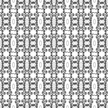 Lace seamless pattern. Fashion graphic background design. Modern stylish abstract texture. Monochrome template for prints, textiles, wrapping, wallpaper, website etc. VECTOR illustrationのイラスト素材