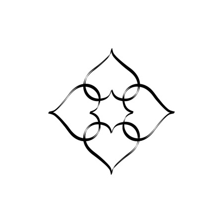 Heart composition card. Romantic love isolated icon. Monochrome symbol of valentine day and love. Template for t shirt, apparel, card, poster. Design element of valentine day. Vector illustrationのイラスト素材