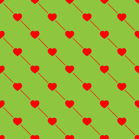 Heart on line seamless pattern. Fashion graphic background design. Abstract texture. Colorful...