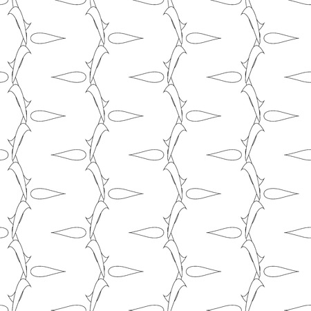 Abstract seamless pattern. Fashion graphic background design. Modern stylish abstract texture. Monochrome template for prints, textiles, wrapping, wallpaper, website. Vector illustration.のイラスト素材