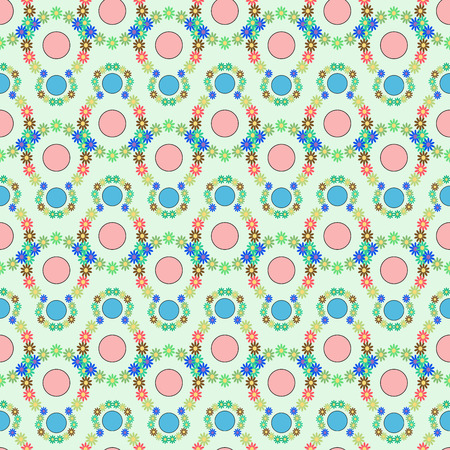 Flower seamless pattern. Fashion graphic background design. Abstract texture. Colorful template for prints, textiles, wrapping, wallpaper, website etc. Vector illustrationのイラスト素材