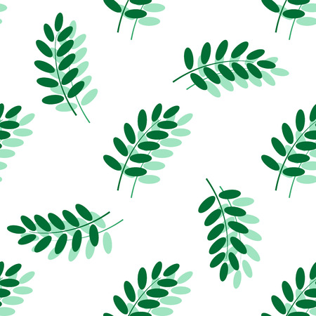 Leaf seamless pattern. Fashion graphic background design. Modern stylish abstract texture. Colorful template for prints, textiles, wrapping, wallpaper, website. Design element. Vector illustration.のイラスト素材