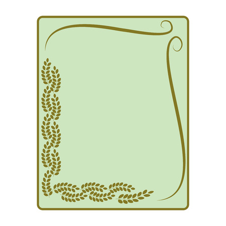 Frame of leaf card. Fashion graphic background design. Modern stylish abstract texture. Colorful template for prints, textiles, wrapping, wallpaper, website etc. Design element. Vector illustrationのイラスト素材