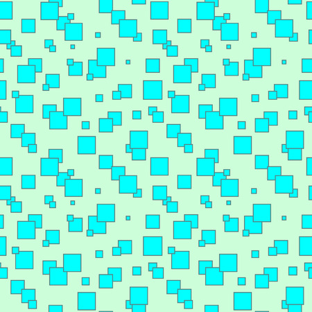 Blue square seamless pattern. Fashion graphic background design. Modern light stylish abstract texture. Colorful template for prints, textiles, wrapping, wallpaper, website. Vector illustrationのイラスト素材