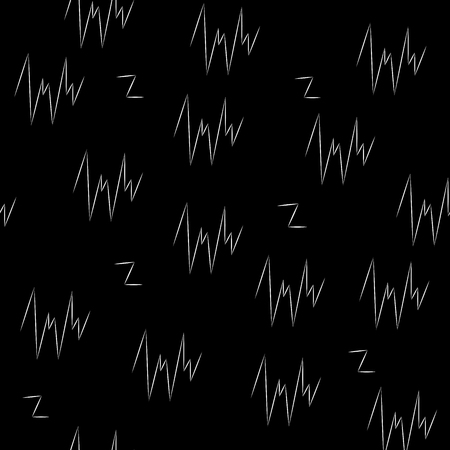 Tick seamless pattern. Fashion monochrome graphic background design.のイラスト素材