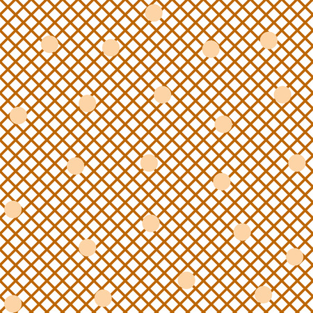 Square and circle seamless pattern. Fashion graphic background design. Modern light stylish abstract texture. Colorful template for prints, textiles, wrapping, wallpaper, website. Vector illustrationのイラスト素材