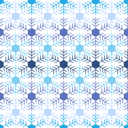 Snowflake seamless pattern. Fashion graphic background design. Modern stylish abstract texture. Colorful template for prints, textiles, wrapping, wallpaper, website. Vector illustrationのイラスト素材