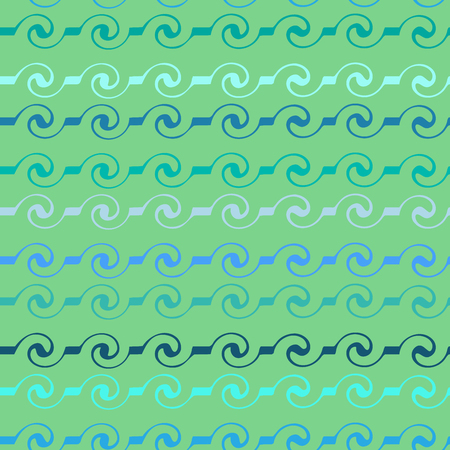 Wavy line seamless pattern. Fashion graphic background design. Modern stylish abstract texture. Colorful template for prints, textiles, wrapping, wallpaper.のイラスト素材