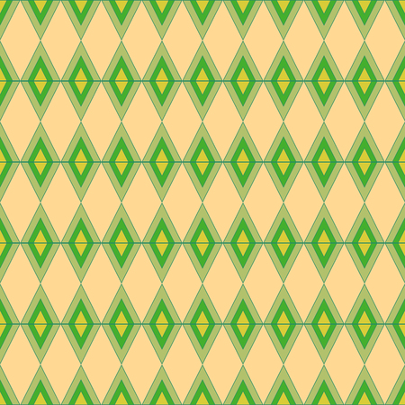 Rhombus green seamless pattern.のイラスト素材