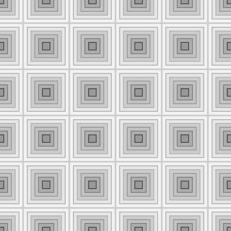 Square gray seamless pattern. Fashion graphic design. Modern stylish texture. Monochrome template for prints, textiles, wrapping, wallpaper, card, banner, business. Vector illustrationのイラスト素材