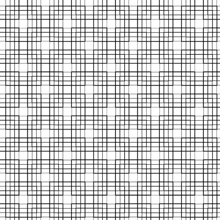 Square seamless pattern. Fashion graphic design. Modern stylish texture. Monochrome template for prints, textiles, wrapping, wallpaper, card, banner, business. Vector illustrationのイラスト素材