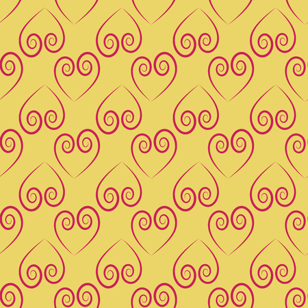 Heart seamless pattern. Fashion graphic background design. Abstract texture of valentines day. Colorful template for prints, textiles, wrapping, wallpaper, website etc. Vector illustrationのイラスト素材