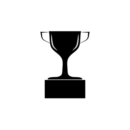 Cup reward isolated. Modern symbol of victory and award achievement sport. Insignia ceremony awarding of winner tournament.のイラスト素材